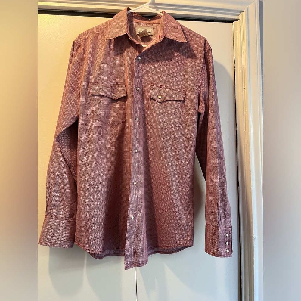 Men's Wrangler Pearl Snap Size M